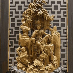 Tượng Phật Trầm Hương Quan Âm Nhân Gian – Từ Bi Trong Đời Thường